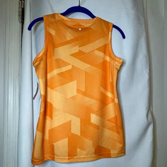 NWT Ideology Juniors Boys Youth Orange Abstract Geometric Tank Top Size L - Picture 7 of 7